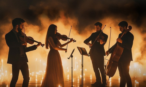 Hudba Bridgerton při svíčkách